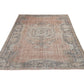 Handmade Area Rug, Vintage Oushak Rug, Turkish Antique Rug, Anatolia Rug, Living Room Rug, Neutral Faded Rug, Turkey Rug, Rug 6x9, 12147
