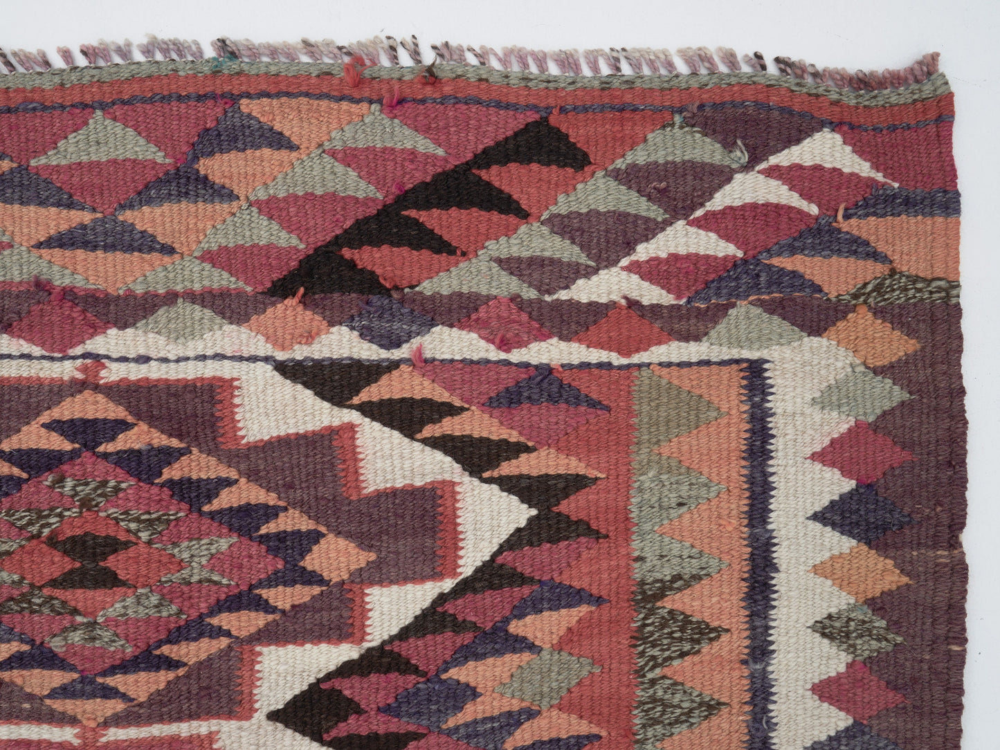 Vintage Handmade Runner Rug, Turkish Antique Runner Rug, Oushak Eclectic Runner Rug, Anatolia Rug, Hallway Runner, Runner Rug 3x11, 11390