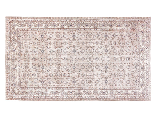 Turkish Rug, Vintage Oushak Rug, Handmade Rug, Neutral Rug, Coastal Decor, Area Unique Muted Rug, Bedroom Rug, Carpet Rug, Rug 5x8, 10350