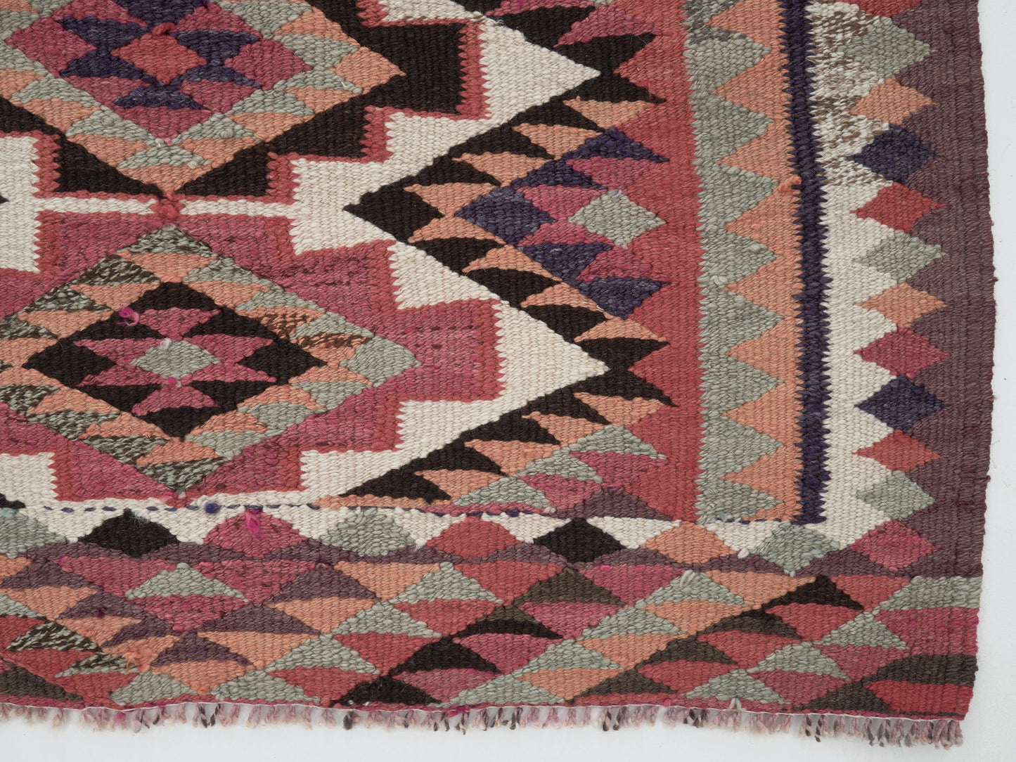 Vintage Handmade Runner Rug, Turkish Antique Runner Rug, Oushak Eclectic Runner Rug, Anatolia Rug, Hallway Runner, Runner Rug 3x11, 11390