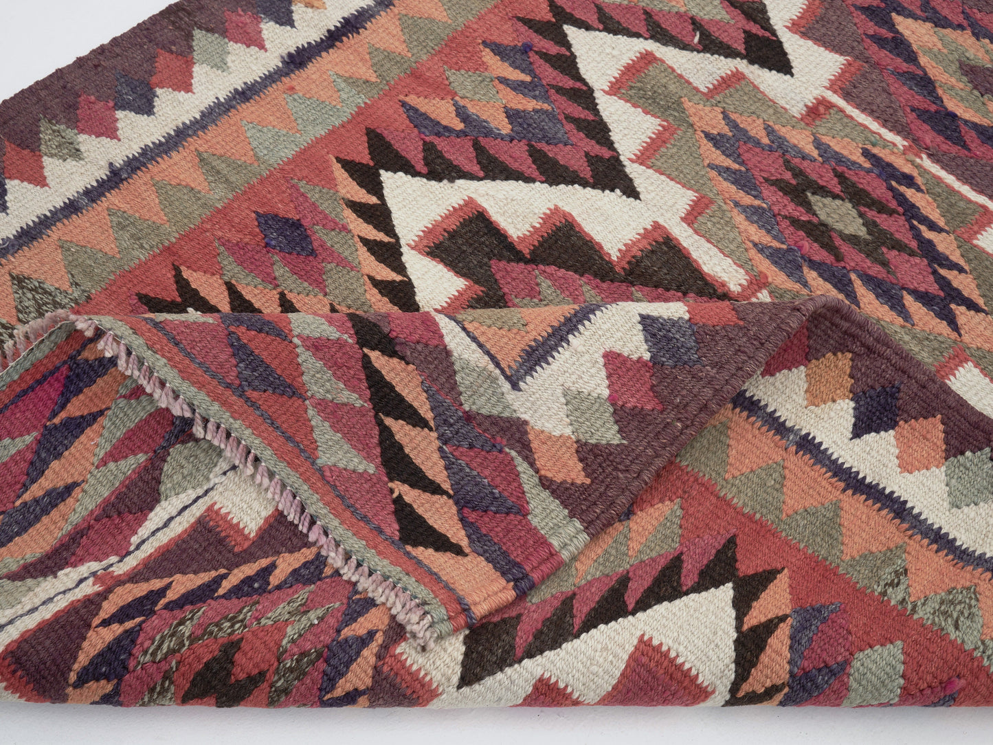 Vintage Handmade Runner Rug, Turkish Antique Runner Rug, Oushak Eclectic Runner Rug, Anatolia Rug, Hallway Runner, Runner Rug 3x11, 11390