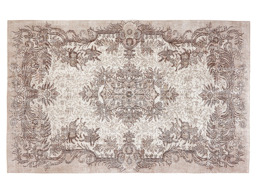 Vintage Rug, Handmade Rug 6x8, Turkish Oushak Unique Rug, Area Primitive Rug, Rustic Antique Rug, Carpet Rug, Living Room Rug, 10362