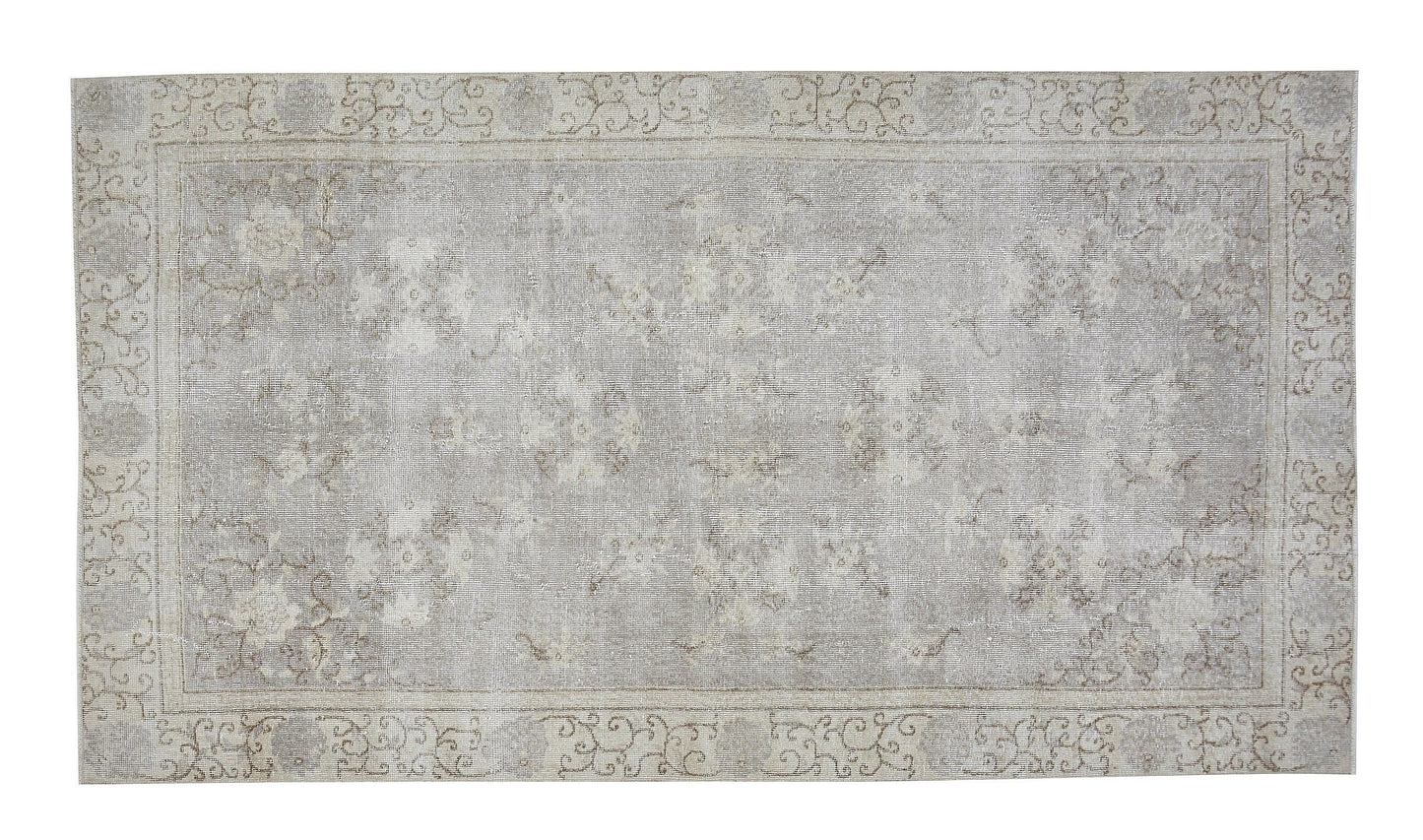 Turkish Rug, Handmade Area Rug, Oushak Rug, Neutral Muted Rug, Turkey Rug, Carpet Rug, Kid Room Rug, Vintage Unique Rug, Rug 5x8, 12411