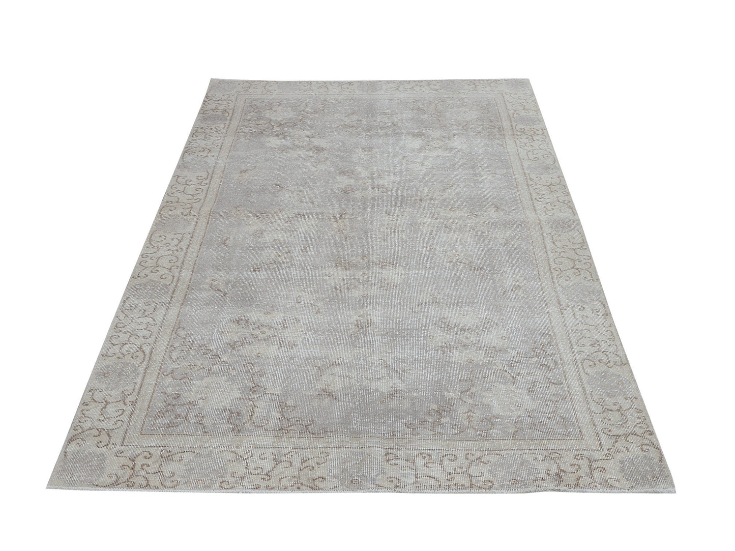 Turkish Rug, Handmade Area Rug, Oushak Rug, Neutral Muted Rug, Turkey Rug, Carpet Rug, Kid Room Rug, Vintage Unique Rug, Rug 5x8, 12411