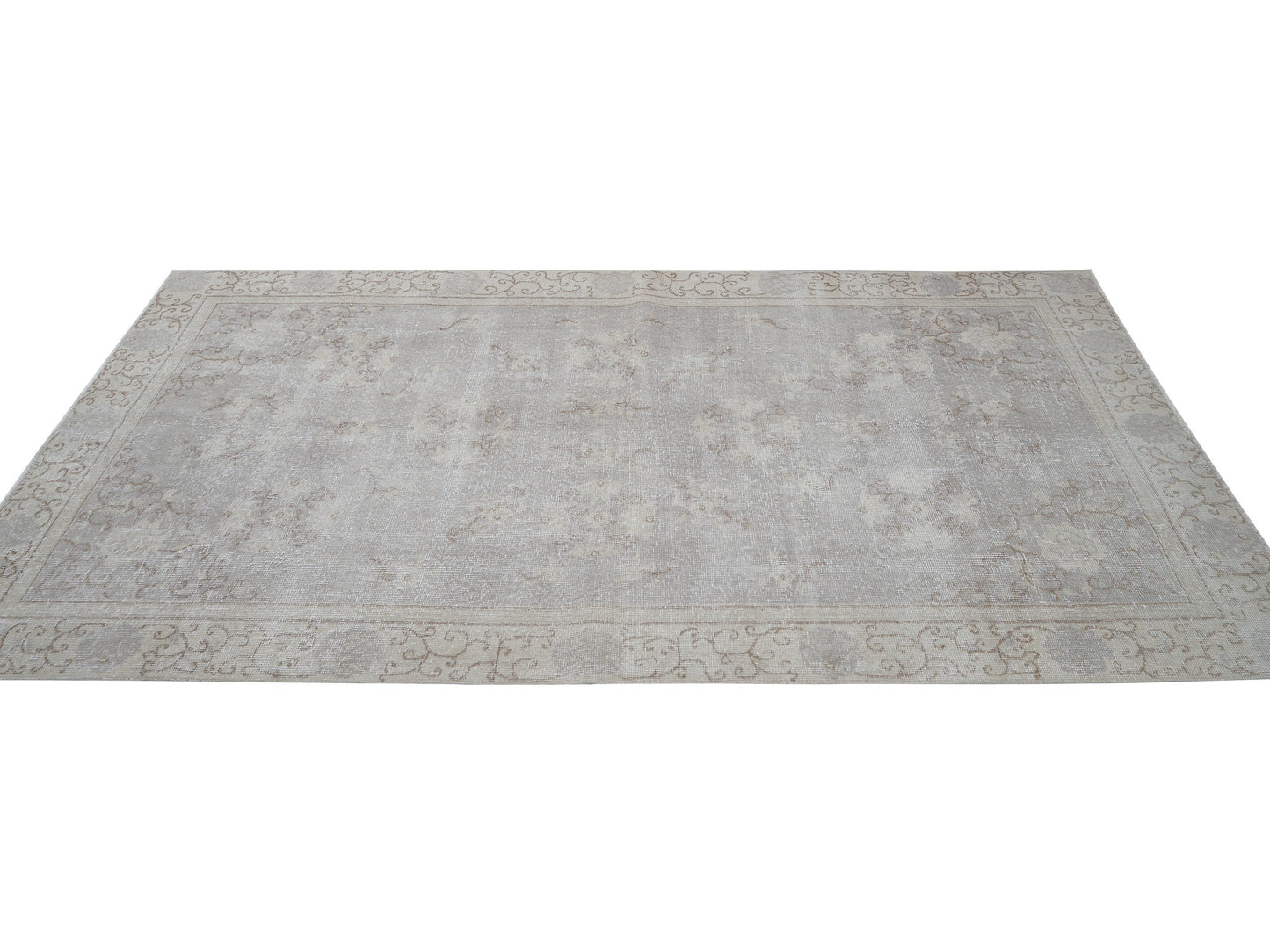 Turkish Rug, Handmade Area Rug, Oushak Rug, Neutral Muted Rug, Turkey Rug, Carpet Rug, Kid Room Rug, Vintage Unique Rug, Rug 5x8, 12411