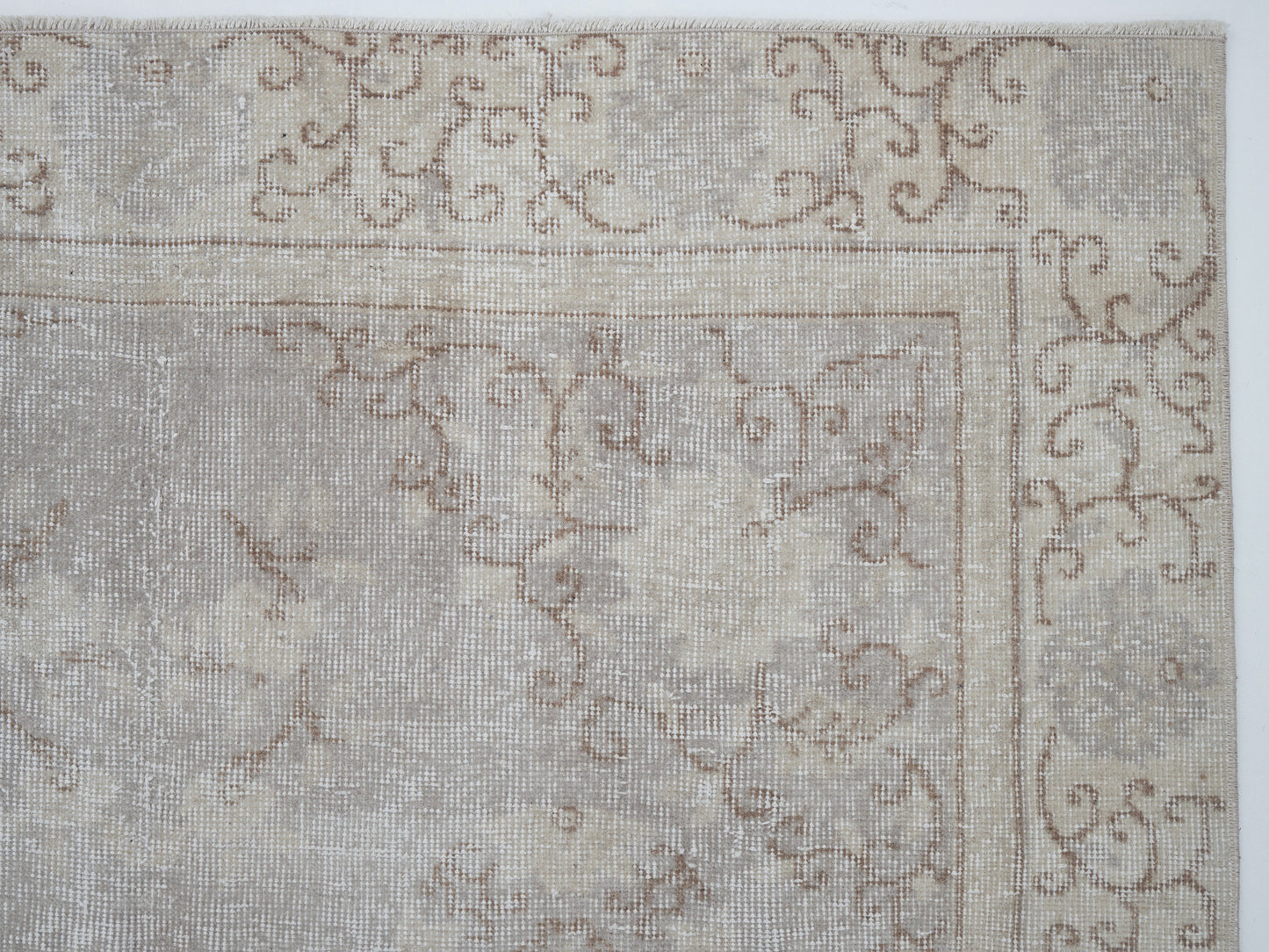 Turkish Rug, Handmade Area Rug, Oushak Rug, Neutral Muted Rug, Turkey Rug, Carpet Rug, Kid Room Rug, Vintage Unique Rug, Rug 5x8, 12411