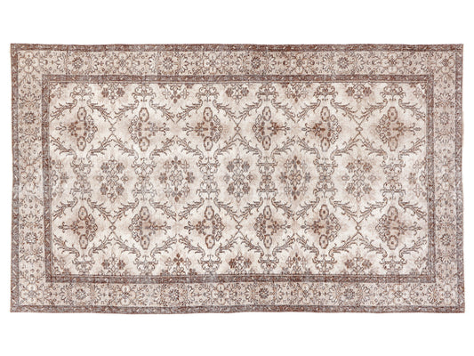 Oushak Area Rug, Handmade Unique Rug, Turkish Vintage Rug, Bohemian Antique Rug, Neutral Floor Eclectic Rug, Turkey Rug, Rug 5x8, 10367