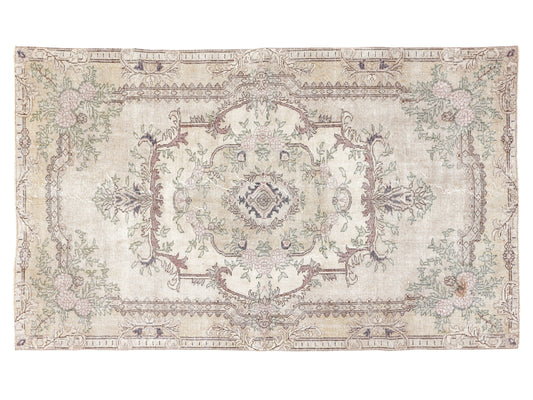 Vintage Rug, Oushak Rug 5x8, Turkish Handmade Unique Rug, Primitive Rustic Rug, Area Antique Old Rug, Living Room Rug, Carpet Rug, 10363