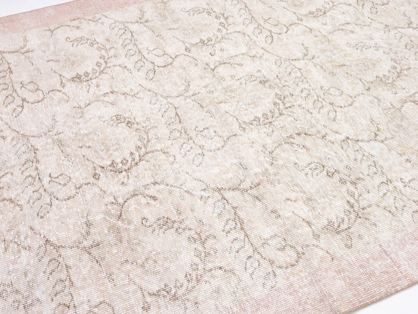 Primitive Rug, Oushak Handmade Rug, Area Faded Rug, Turkish Antique Rustic Rug, Wool Rug, Vintage Muted Rug, Kid Room Rug, Rug 5x9, 10356