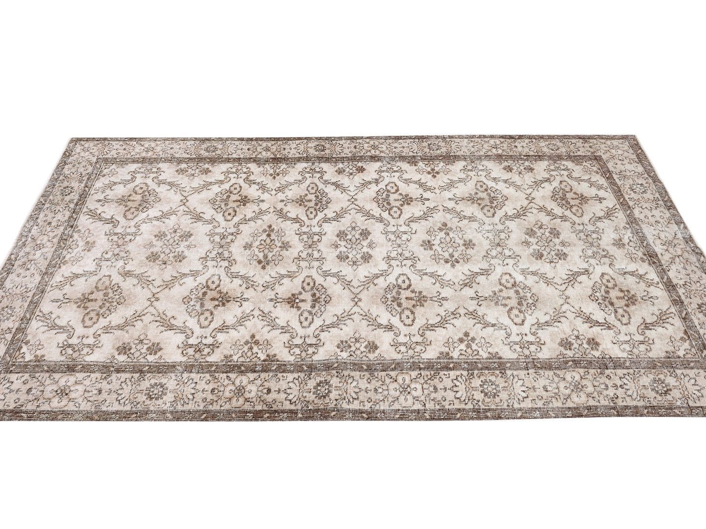 Oushak Area Rug, Handmade Unique Rug, Turkish Vintage Rug, Bohemian Antique Rug, Neutral Floor Eclectic Rug, Turkey Rug, Rug 5x8, 10367