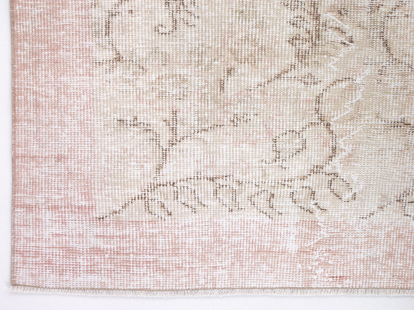 Primitive Rug, Oushak Handmade Rug, Area Faded Rug, Turkish Antique Rustic Rug, Wool Rug, Vintage Muted Rug, Kid Room Rug, Rug 5x9, 10356