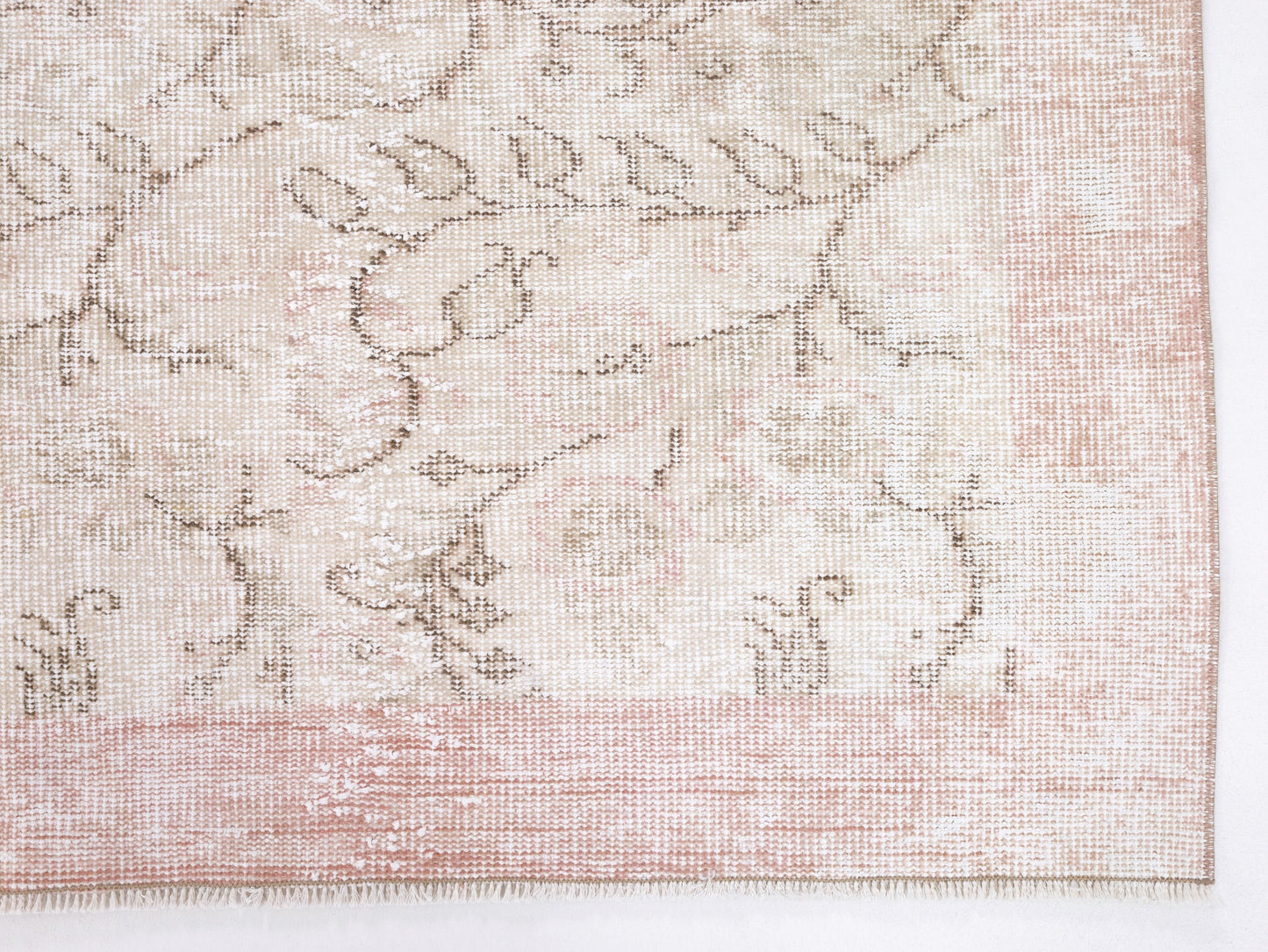 Primitive Rug, Oushak Handmade Rug, Area Faded Rug, Turkish Antique Rustic Rug, Wool Rug, Vintage Muted Rug, Kid Room Rug, Rug 5x9, 10356