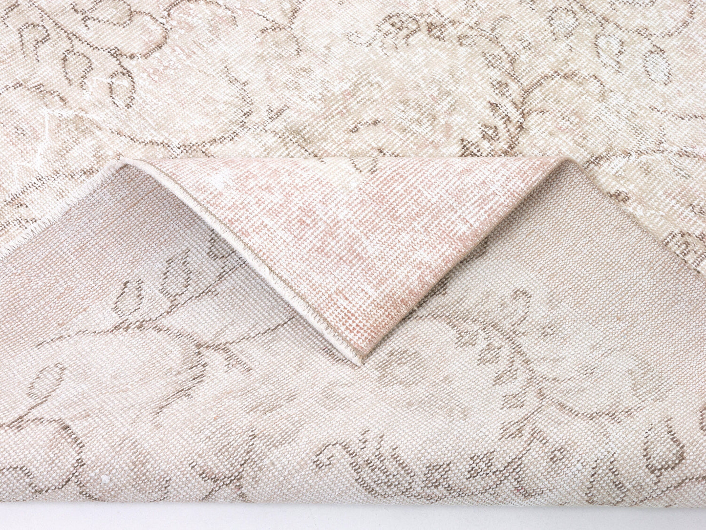 Primitive Rug, Oushak Handmade Rug, Area Faded Rug, Turkish Antique Rustic Rug, Wool Rug, Vintage Muted Rug, Kid Room Rug, Rug 5x9, 10356