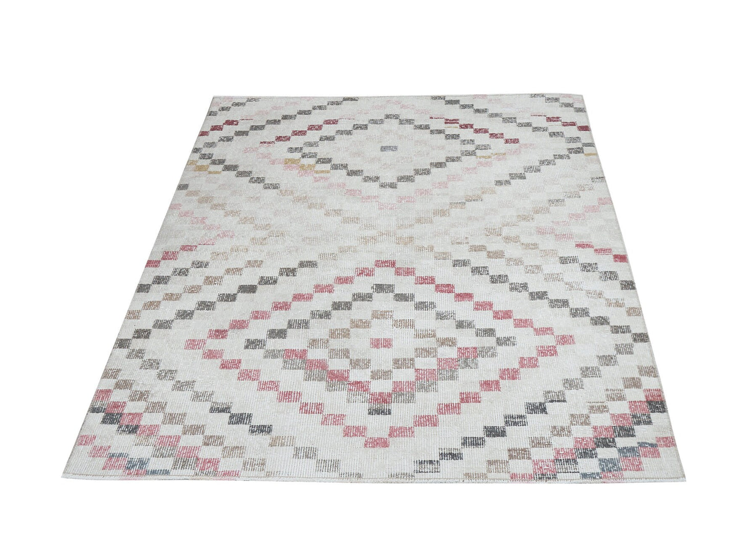 Turkish Area Rug, Oushak Handmade Rug, Vintage Unique Rug, Bedroom Rug, Carpet Rug, Vintage Carpet, Rug 4x6, Contemporary Decor, 12441