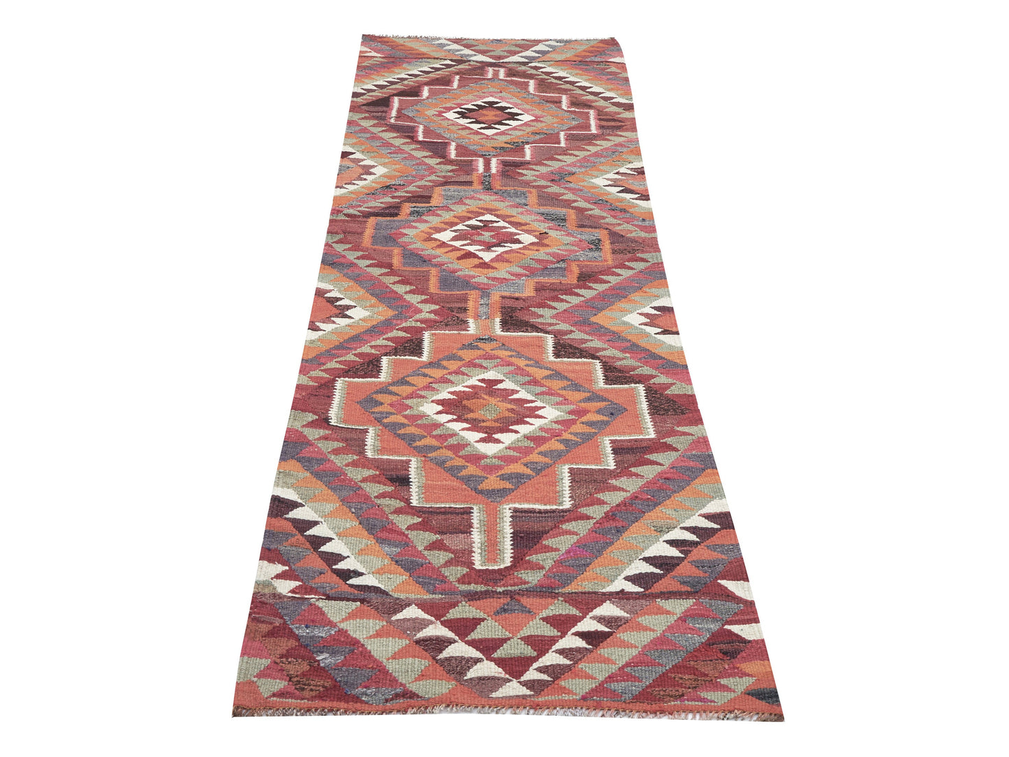 Runner Rug 3x9, Turkish Vintage Runner Rug, Handmade Antique Runner Rug, Oushak Eclectic Runner Rug, Hallway Runner, Kilim Runner Rug, 11294
