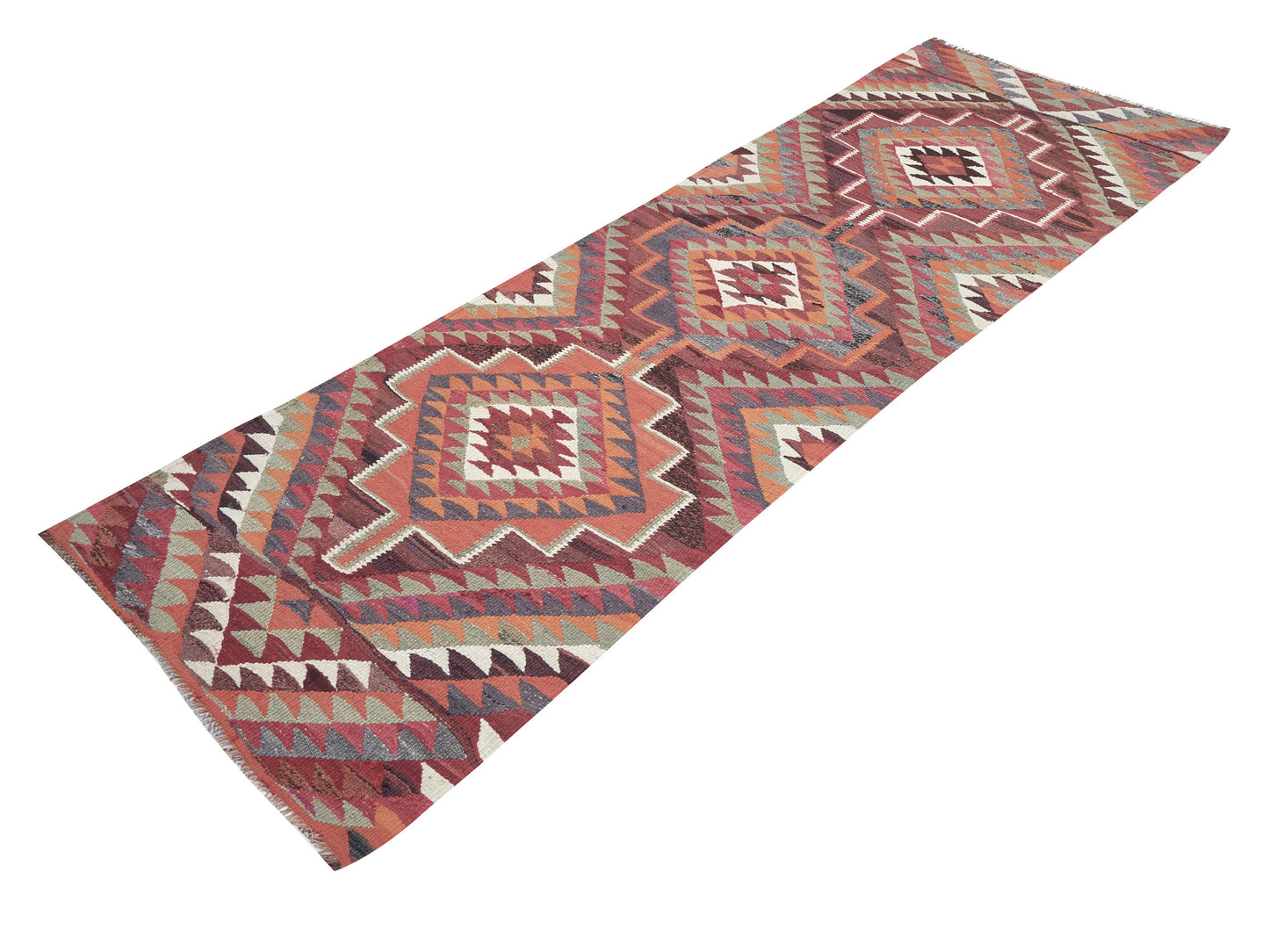 Runner Rug 3x9, Turkish Vintage Runner Rug, Handmade Antique Runner Rug, Oushak Eclectic Runner Rug, Hallway Runner, Kilim Runner Rug, 11294