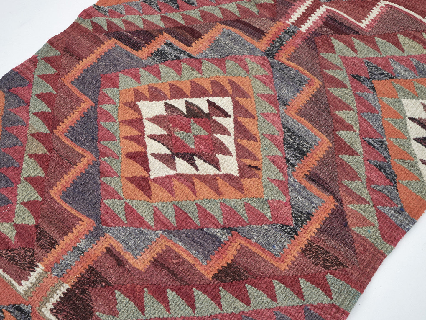 Runner Rug 3x9, Turkish Vintage Runner Rug, Handmade Antique Runner Rug, Oushak Eclectic Runner Rug, Hallway Runner, Kilim Runner Rug, 11294