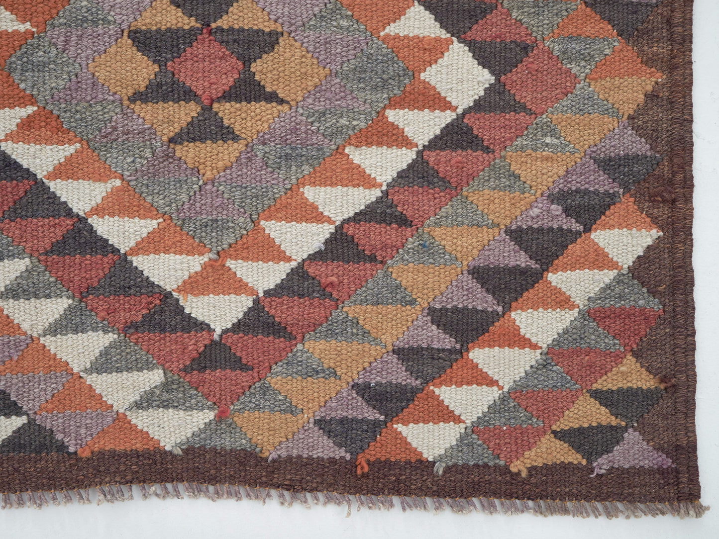 Vintage Oushak Runner Rug, Turkish Handmade Runner Rug, Entryway Rug, Bohemian Rug, Runner Rug 3x12, Anatolia Rug, Kilim Runner Rug, 11295