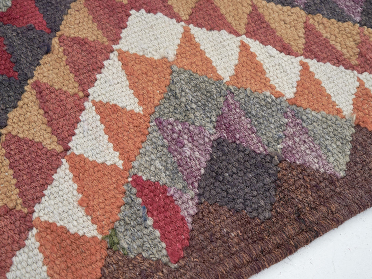 Vintage Oushak Runner Rug, Turkish Handmade Runner Rug, Entryway Rug, Bohemian Rug, Runner Rug 3x12, Anatolia Rug, Kilim Runner Rug, 11295