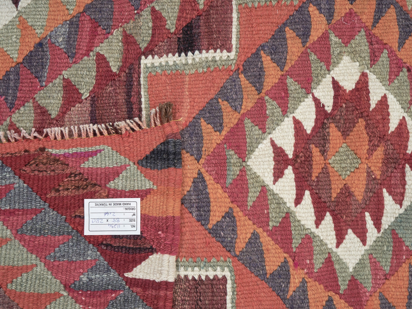 Runner Rug 3x9, Turkish Vintage Runner Rug, Handmade Antique Runner Rug, Oushak Eclectic Runner Rug, Hallway Runner, Kilim Runner Rug, 11294