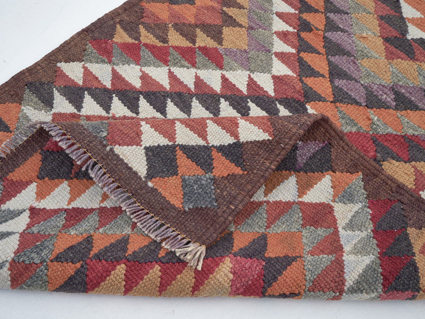 Vintage Oushak Runner Rug, Turkish Handmade Runner Rug, Entryway Rug, Bohemian Rug, Runner Rug 3x12, Anatolia Rug, Kilim Runner Rug, 11295