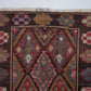 Turkish Runner, Bohemian Rug, Oushak Runner, Runner Rug 3x13, Vintage Runner, Long Runner, Rug Runner, Kilim Runner Rug, Narrow Rug, 12237