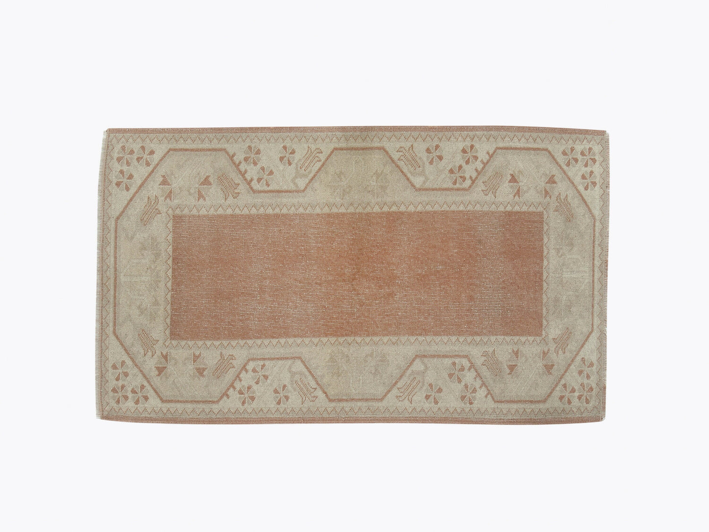 Handmade Rug, Vintage Rug, Turkey Rug, Bedroom Rug, Turkish Rug, Oushak Rug, Area Faded Rug, Rug 3x5, Anatolia Muted Rug, Carpet Rug, 12240