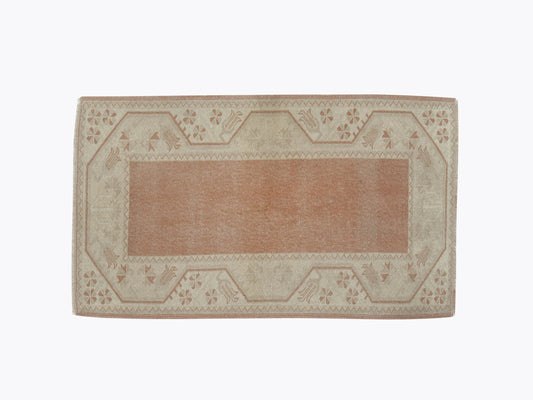 Handmade Rug, Vintage Rug, Turkey Rug, Bedroom Rug, Turkish Rug, Oushak Rug, Area Faded Rug, Rug 3x5, Anatolia Muted Rug, Carpet Rug, 12240