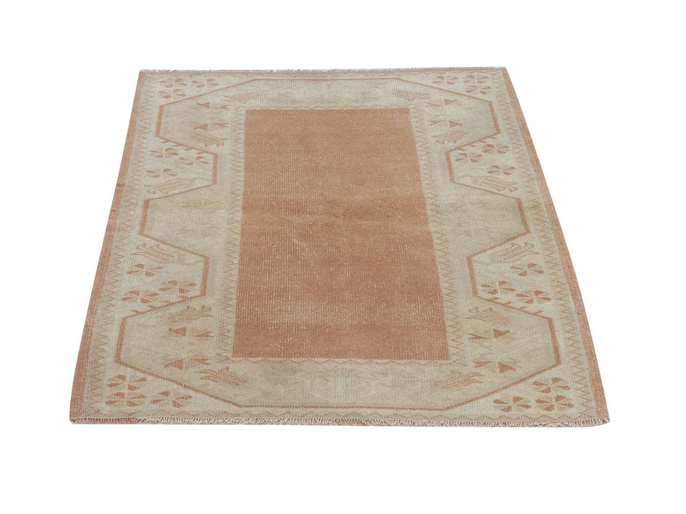 Handmade Rug, Vintage Rug, Turkey Rug, Bedroom Rug, Turkish Rug, Oushak Rug, Area Faded Rug, Rug 3x5, Anatolia Muted Rug, Carpet Rug, 12240
