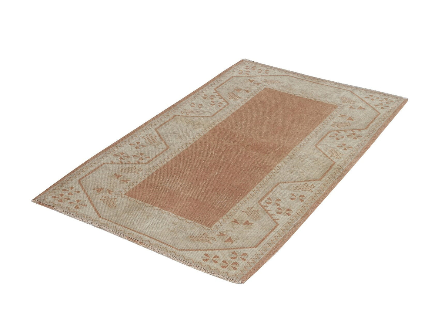 Handmade Rug, Vintage Rug, Turkey Rug, Bedroom Rug, Turkish Rug, Oushak Rug, Area Faded Rug, Rug 3x5, Anatolia Muted Rug, Carpet Rug, 12240