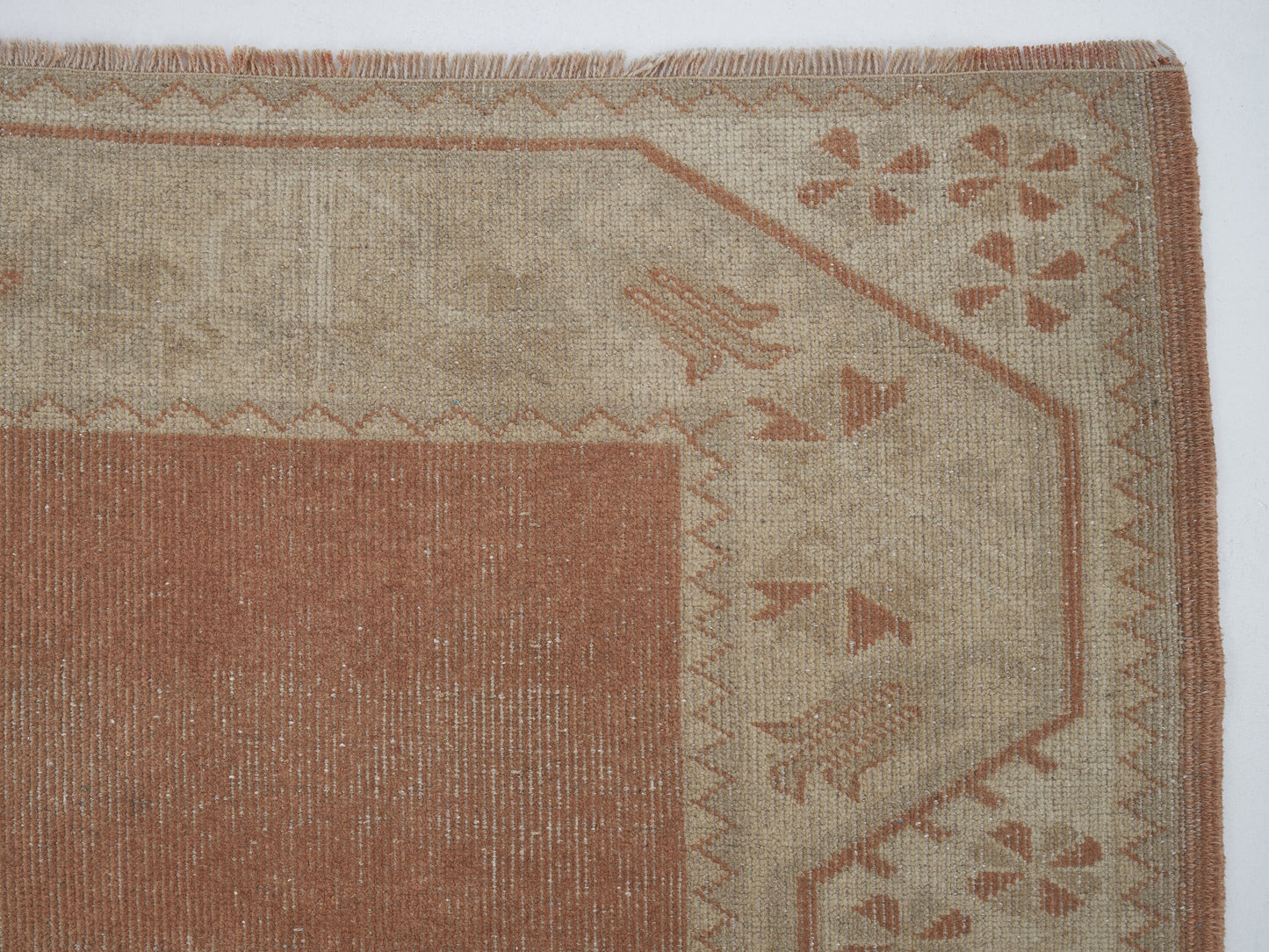 Handmade Rug, Vintage Rug, Turkey Rug, Bedroom Rug, Turkish Rug, Oushak Rug, Area Faded Rug, Rug 3x5, Anatolia Muted Rug, Carpet Rug, 12240