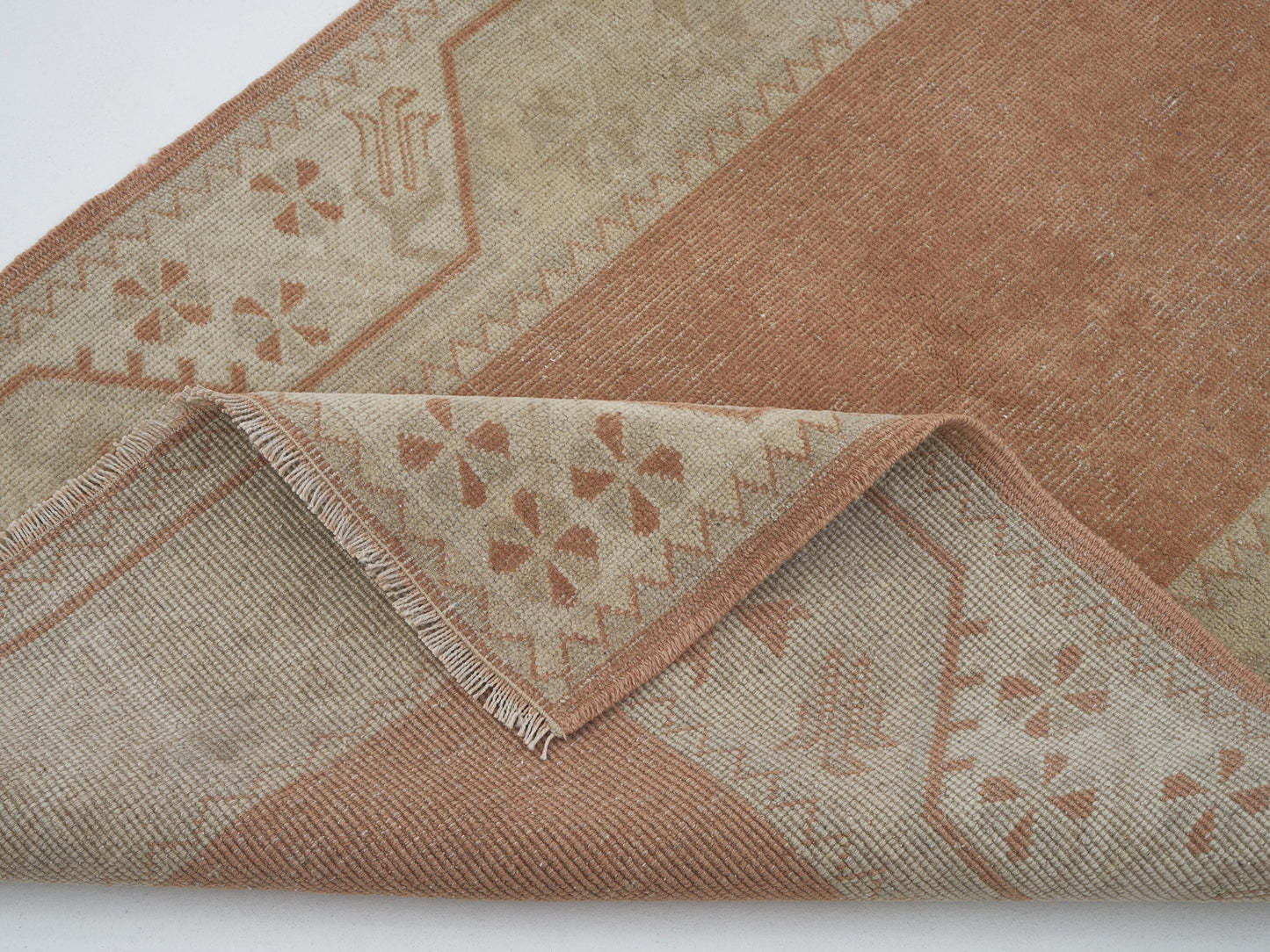 Handmade Rug, Vintage Rug, Turkey Rug, Bedroom Rug, Turkish Rug, Oushak Rug, Area Faded Rug, Rug 3x5, Anatolia Muted Rug, Carpet Rug, 12240