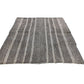 Unique One of a kind Goat Hair Gray Modern Area Vintage Turkish Kilim Rug 5x7, 6261