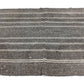 Unique One of a kind Goat Hair Gray Modern Area Vintage Turkish Kilim Rug 5x7, 6261