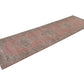 3x12, Turkish Vintage Oushak Runner rug 3x12, Handmade Boho Carpet Runner, Hallway Rug, Kitchen rug, Pink Runner rug, 3x12 Rug runner, 8787