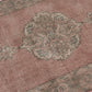 3x12, Turkish Vintage Oushak Runner rug 3x12, Handmade Boho Carpet Runner, Hallway Rug, Kitchen rug, Pink Runner rug, 3x12 Rug runner, 8787