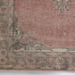 3x12, Turkish Vintage Oushak Runner rug 3x12, Handmade Boho Carpet Runner, Hallway Rug, Kitchen rug, Pink Runner rug, 3x12 Rug runner, 8787