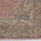 3x12, Turkish Vintage Oushak Runner rug 3x12, Handmade Boho Carpet Runner, Hallway Rug, Kitchen rug, Pink Runner rug, 3x12 Rug runner, 8787