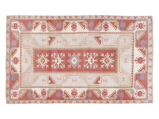 Handmade Area Rug, Vintage Oushak Rug, Turkish Antique Eclectic Rug, Carpet Rug, Living Room Rug, Bohemian Rug, Anatolia Rug, Rug 4x6, 10354