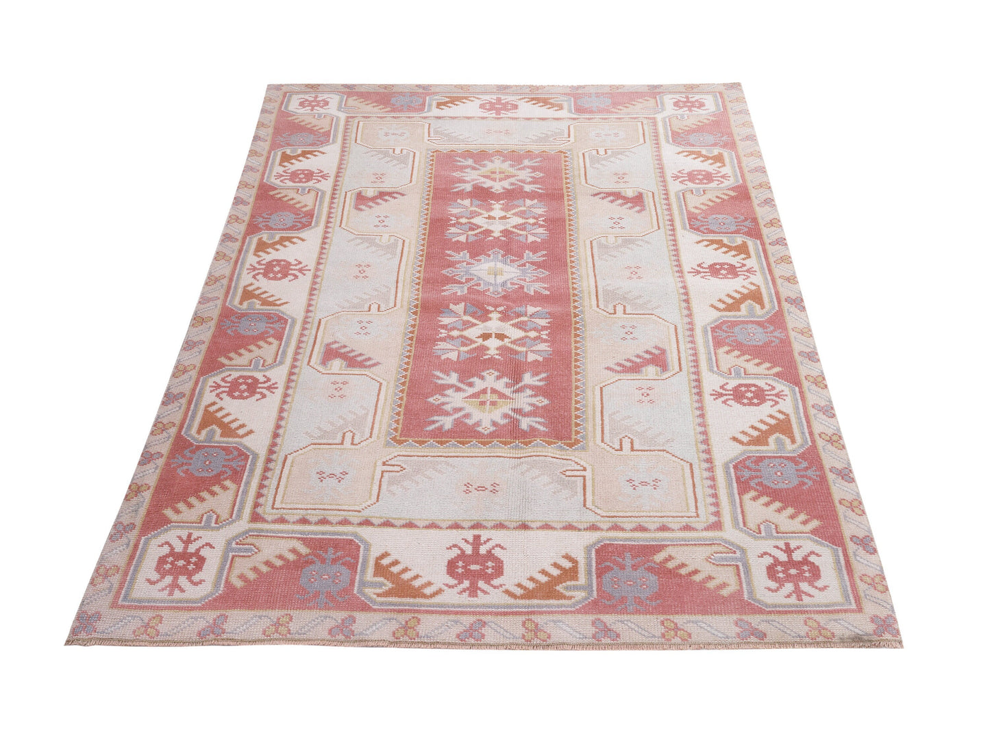 Handmade Area Rug, Vintage Oushak Rug, Turkish Antique Eclectic Rug, Carpet Rug, Living Room Rug, Bohemian Rug, Anatolia Rug, Rug 4x6, 10354