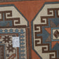 Turkish Rug, Vintage Handmade Rug, Bohemian Rug, Area Antique Rug, Eclectic Rug, Oushak Faded Rug, Kid Room Rug, Square Rug, Rug 3x4, 12250