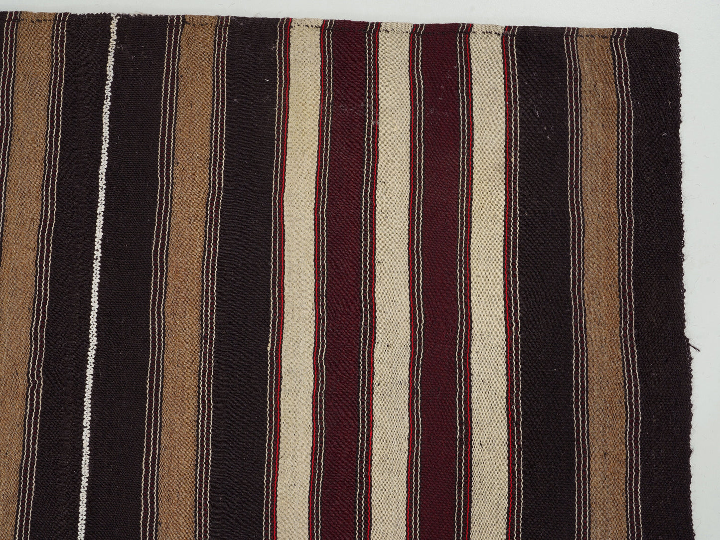 Turkish Vintage Kilim Rug, Handmade Antique Kilim Rug, Area Striped Kilim Rug, Living Room Rug, Kilim Rug 5x7, Goat Hair Rug, 12810