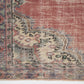 Vintage Handmade Area Rug, Turkish Oushak Antique Rug, Neutral Faded Rug, Living Room Rug, Turkey Rug, Bohemian Rug, Rug 6x8, 12115