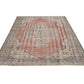 Vintage Oushak Rug, Turkish Handmade Rug, Area Antique Rug, Anatolia Rug, Kid Room Rug, Neutral Faded Rug, Bohemian Rug, Rug 6x9, 12137