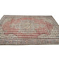 Vintage Oushak Rug, Turkish Handmade Rug, Area Antique Rug, Anatolia Rug, Kid Room Rug, Neutral Faded Rug, Bohemian Rug, Rug 6x9, 12137
