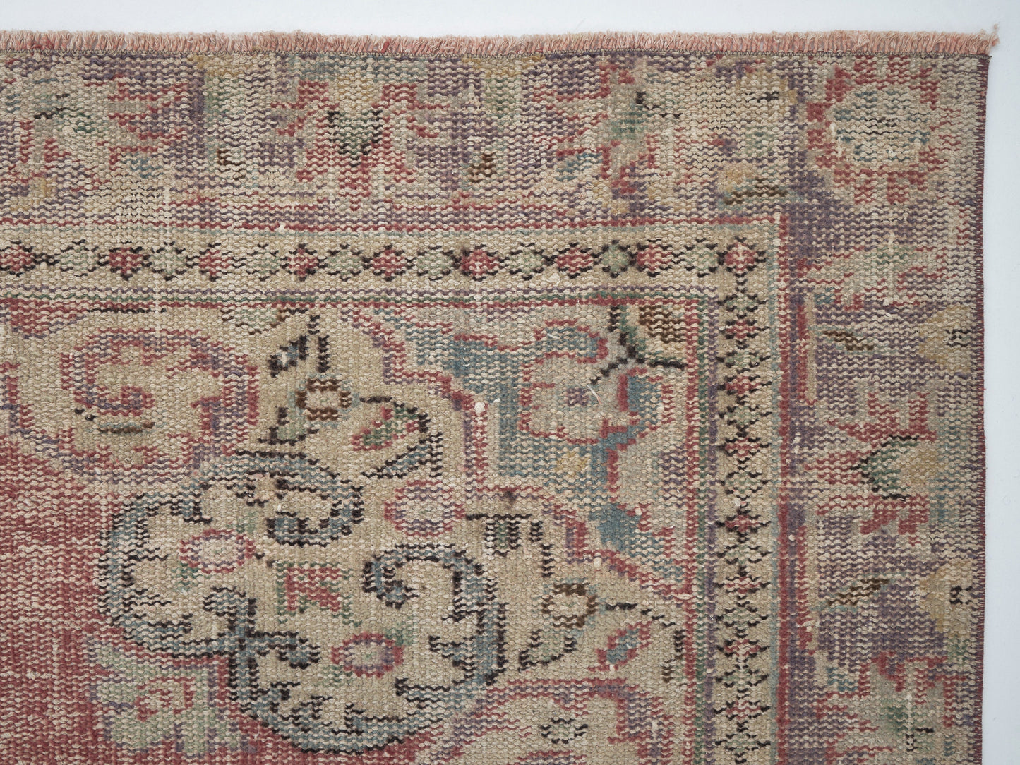 Turkish Area Rug, Vintage Handmade Rug, Oushak Eclectic Rug, Living Room Rug, Anatolia Rug, Bohemian Rug, Turkey Rug, Rug 5x9, 12138