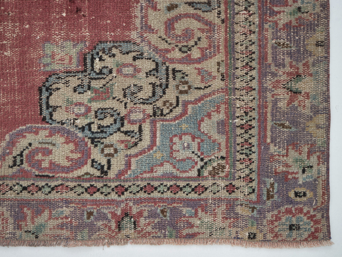 Turkish Area Rug, Vintage Handmade Rug, Oushak Eclectic Rug, Living Room Rug, Anatolia Rug, Bohemian Rug, Turkey Rug, Rug 5x9, 12138