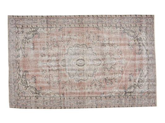 Oushak Area Rug, Vintage Handmade Rug, Turkish Antique Rug, Neutral Floor Rug, Living Room Rug, Turkey Rug, Vintage Carpet, Rug 5x8, 12141
