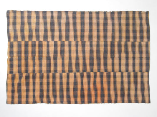 Handmade Vintage Kilim Rug, Turkish Plaid Kilim Rug, Area Striped Kilim Rug, Living Room Rug, Farmhouse Decor, Kilim Rug 5x8, 12925