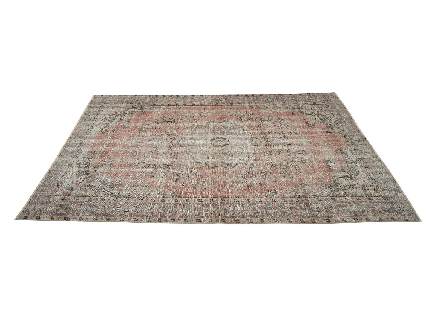 Oushak Area Rug, Vintage Handmade Rug, Turkish Antique Rug, Neutral Floor Rug, Living Room Rug, Turkey Rug, Vintage Carpet, Rug 5x8, 12141